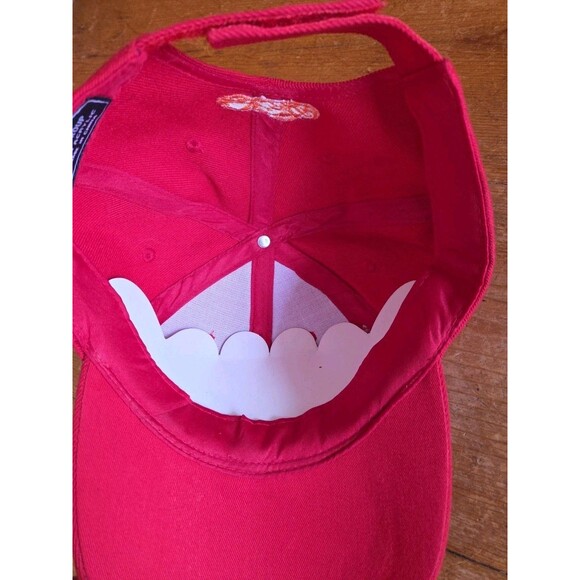 Vtg Nos Red Harley Davidson Embroidered Chopper Baseball Cap NWOT Hook & Loop - Picture 6 of 7